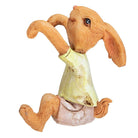 Rabbit statue 5x5x9 cm Brown Yellow Polyresin Home accessories by Clayre & Eef.