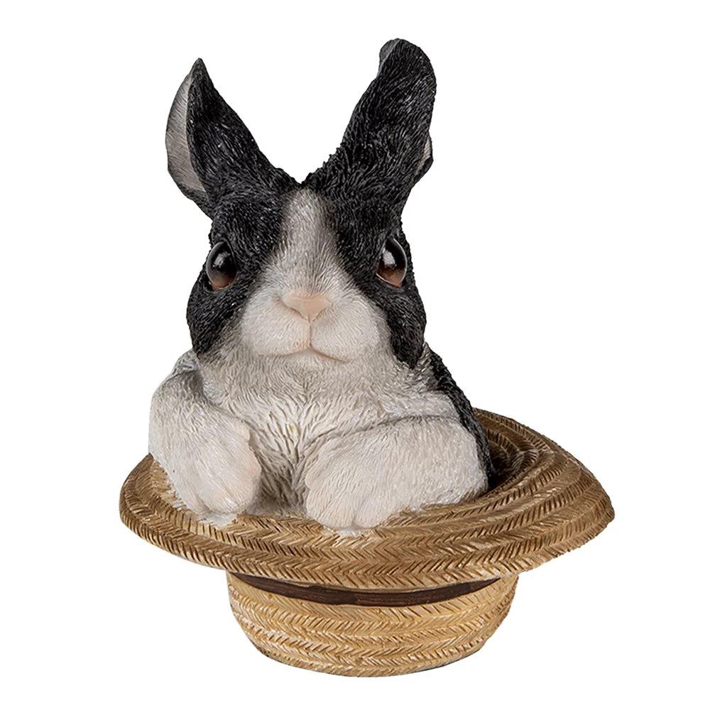 Decoration rabbit 12x12x14 cm by Clayre & Eef.