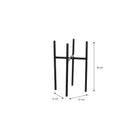 Plant stand Ascot Black by Mica Decorations