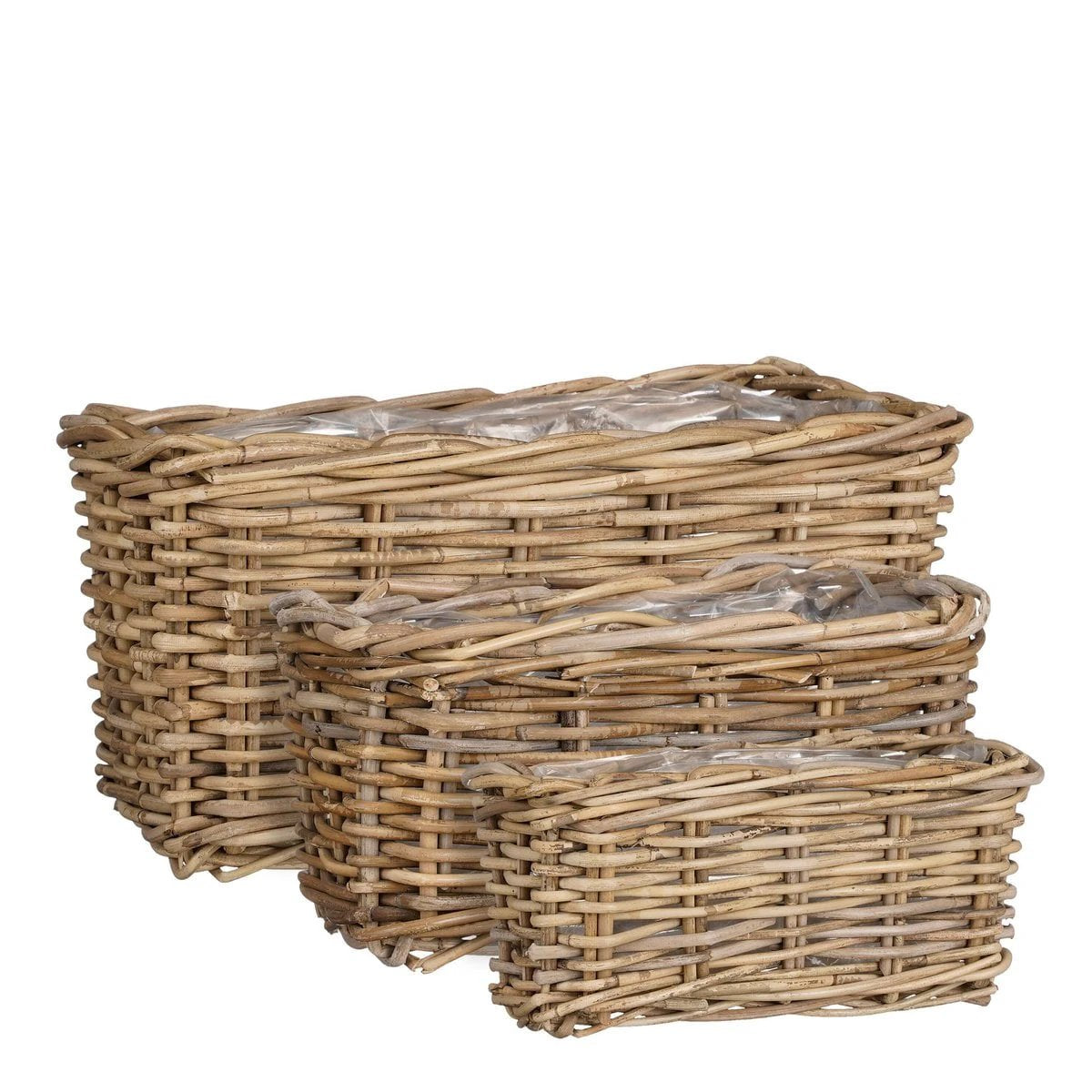 Plant basket set outdoor Marcia Gray by Mica Decorations