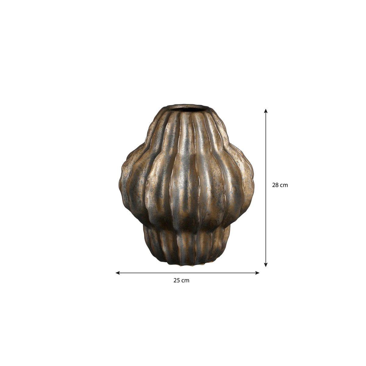 Vase Altea Bronze by Mica Decorations