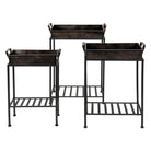 Planthouder staand (3) 47x25x69 / 42x40x63 / 36x16x56 cm by Clayre & Eef.