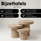 Side table Lux Light brown by Mica Decorations