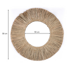 Wall Mirror from Seagrass Round with 60 cm Diameter RIMBA by Soeji