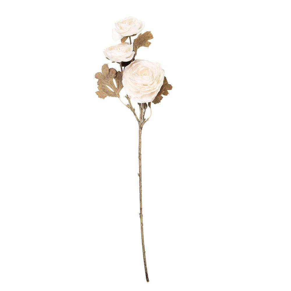 Kunstblume 70 cm, weißer Kunststoff von Clayre & Eef.