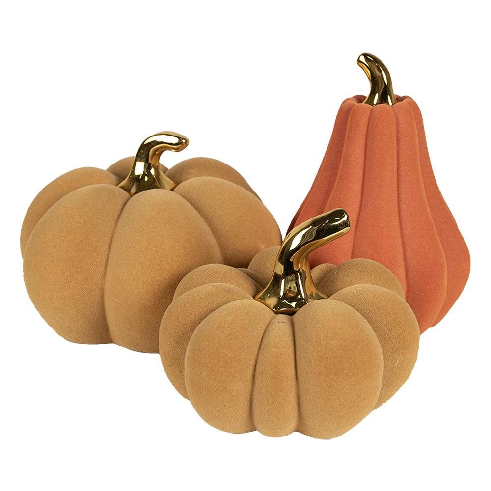 Decoration Pumpkin Ø 18x14 cm by Clayre & Eef.