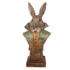 Decoration Statue Rabbit 12x8x26 cm Gold-colored Plastic by Clayre & Eef.