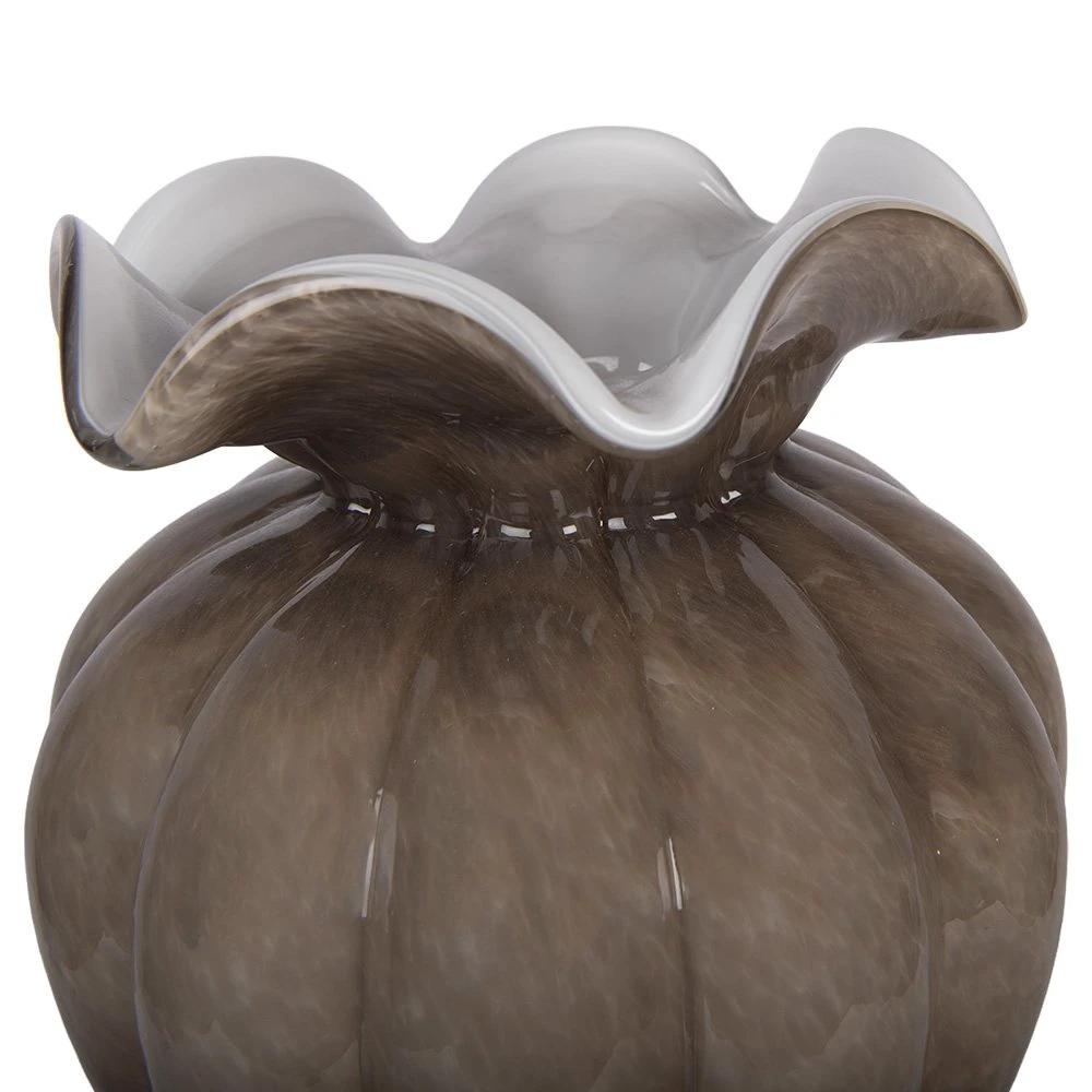 Vase Ø 20x28 cm Brown Glass by Clayre & Eef.
