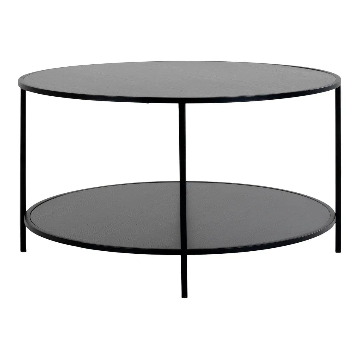 Vita Coffee table - Black, steel, ø80x45 cm by EMIRELLE