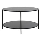 Vita Coffee table - Black, steel, ø80x45 cm by EMIRELLE