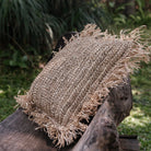 Throw Pillow with filling | Decorative Cushion | Sofa Pillow GANDI made of Raffia by Soeji