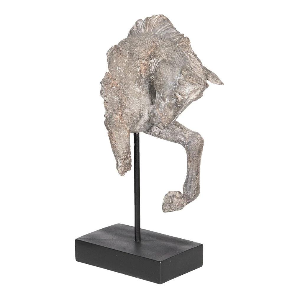 Image horse 28x12x43 cm gray plastic home accessories by Clayre & Eef.