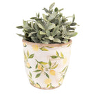 Blumentopf Ø 17x16 cm Gelb Keramik Zitronen-Blumentopf für den Innenbereich von Clayre & Eef.