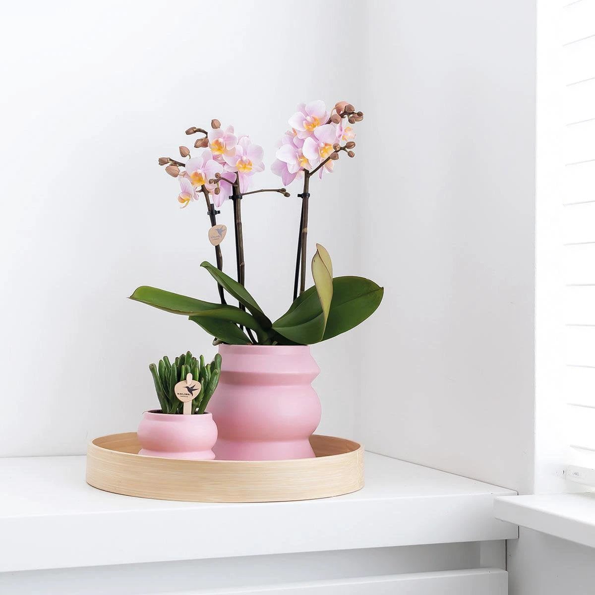 Kolibri Home | Decoration scale - Round even bamboo tray Ø30cm by Kolibri Company