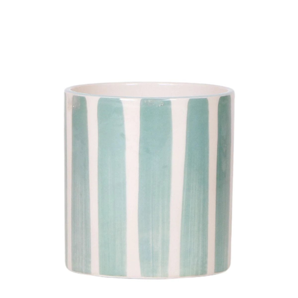 Kolibri Home | Painted stripe - Turquoise - Ø9cm by Kolibri Company