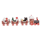 Kerstdecoratie Beeld Trein 22x2x7 cm Rood Hout by Clayre & Eef.