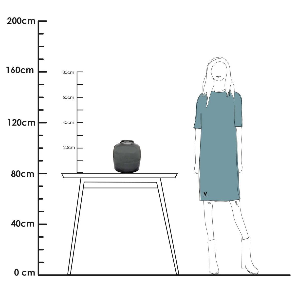 Vase - Bartica Gray by Vase The World