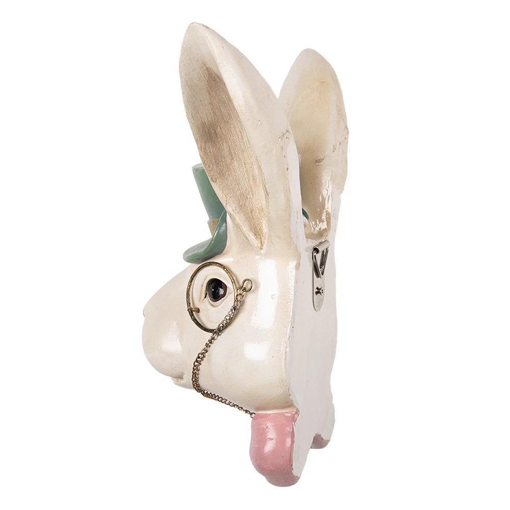 Decoration Statue Rabbit 17x11x25 cm Beige Plastic by Clayre & Eef.