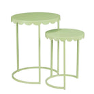 Side table set Lara Mint green by Mica Decorations