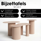 Side table Lux Light brown by Mica Decorations
