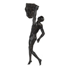 Image man 9x9x32 cm Brown plastic home accessories by Clayre & Eef.