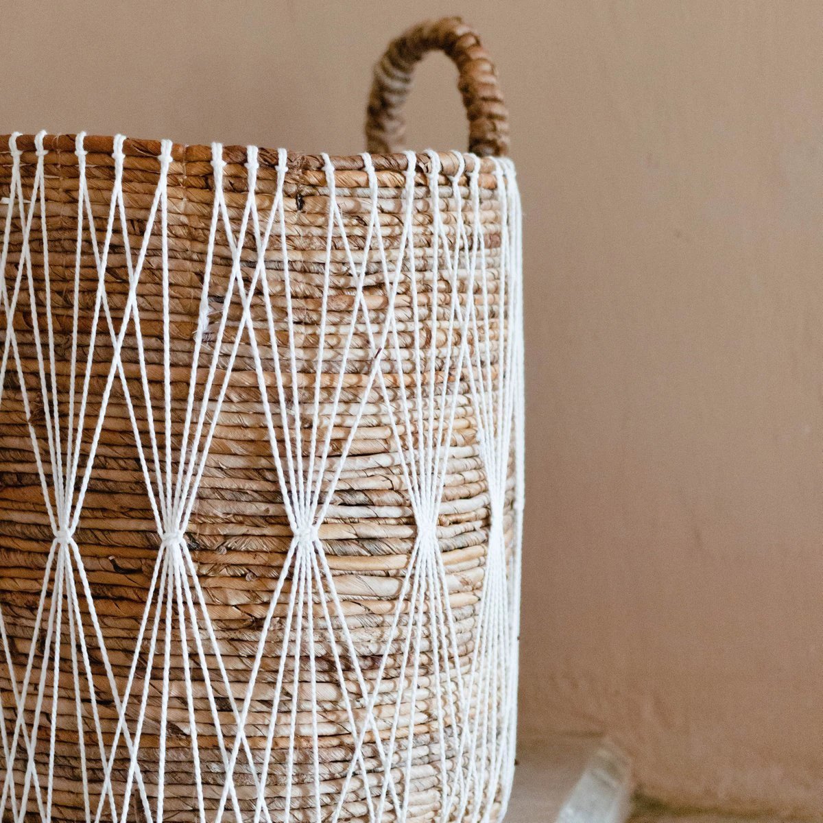 Boho Laundry Basket | Plant Basket | Storage Basket MANDURO made of Banana Fibre (3 sizes) by Soeji