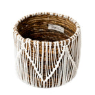 Small Seagrass Basket ORIS | Round Flower Basket | Woven Boho Basket | Plant Basket | Planter | Macrame Basket by Soeji