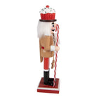 Weihnachtsdekorationsfigur Nussknacker 8x7x25 cm braunes Holz von Clayre & Eef.