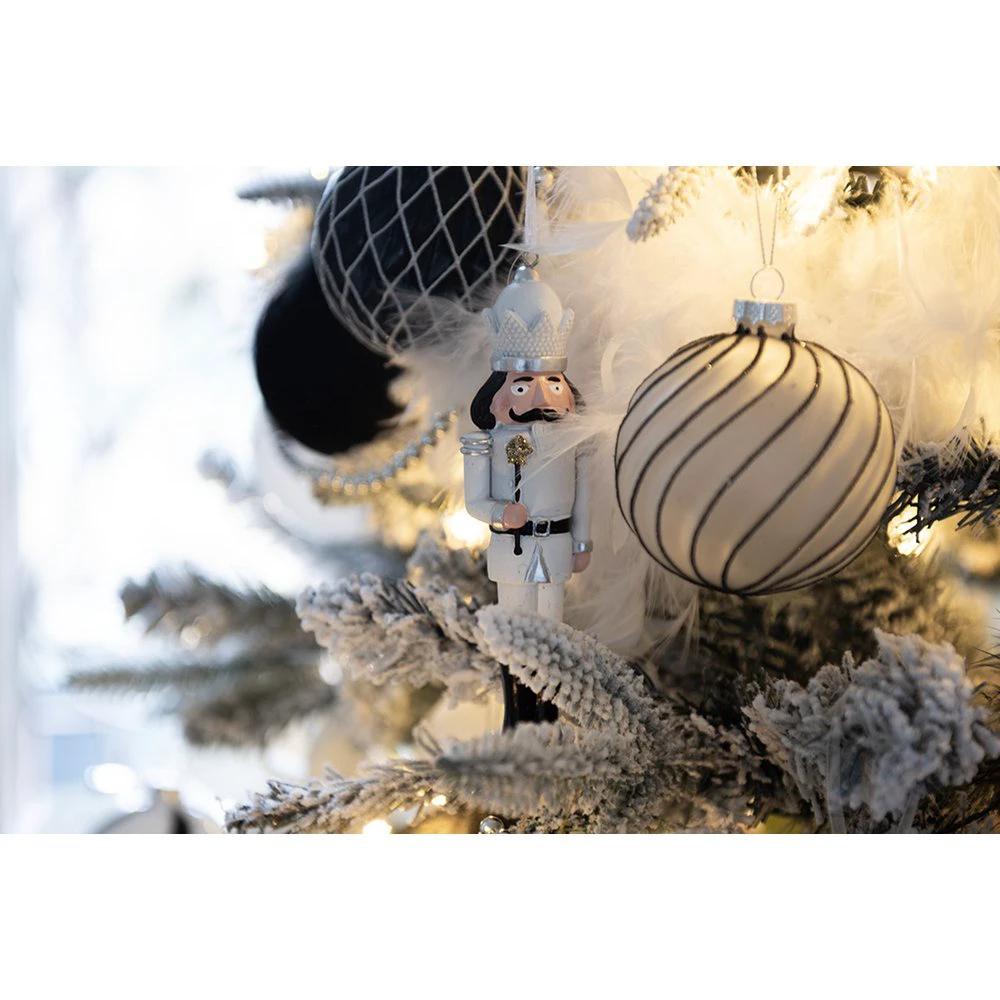 Decoration pendant nutcracker 4x2x15 cm by Clayre & Eef.