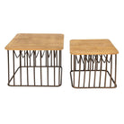 Beistelltisch (Set aus 2) 53x53x44 / 42x42x38 cm von Clayre & Eef.