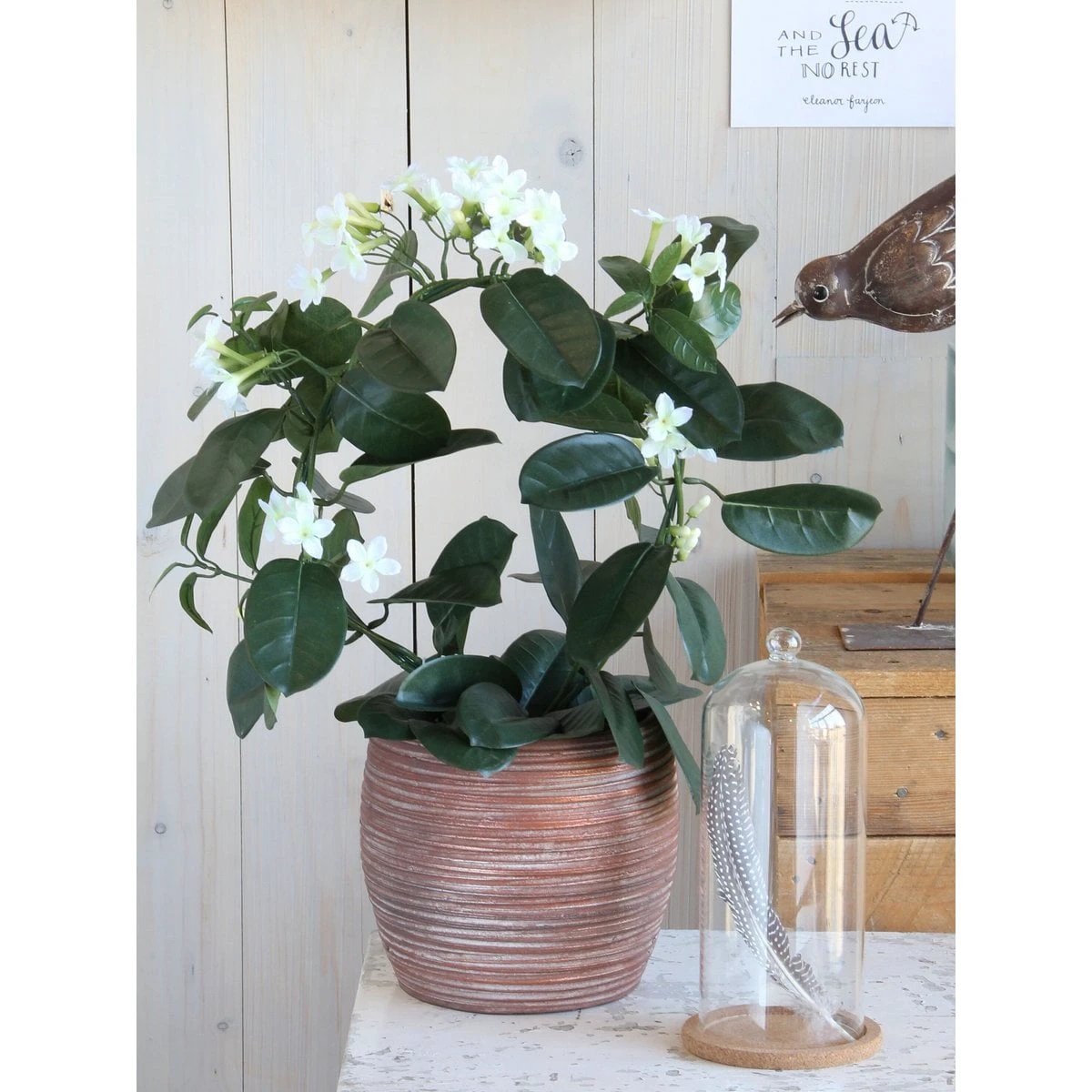 Kunstplant Stephanotis Wit by Mica Decorations