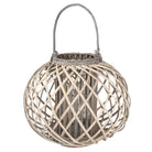 Light light Ø 47x36 cm Gray wood candle holder by Clayre & Eef.