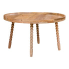 Jammu Coffee Table - Mangowood, Natural - Ø60x35 cm by EMIRELLE