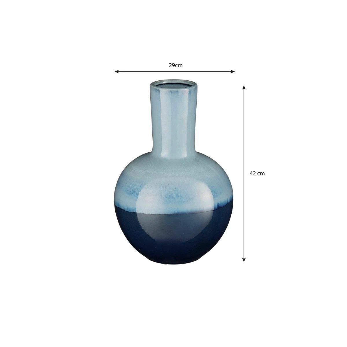 Vase Holm Blue by Mica Decorations