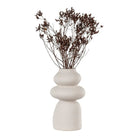 Vase - Beige, Stoneware, Ø14.5x26.5 cm by EMIRELLE