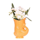 Kolibri Orchids | Witte orchidee 'Nazaré' + Fish pot oranje - potmaat Ø9cm | bloeiende kamerplant - vers van de kweker by Kolibri Company