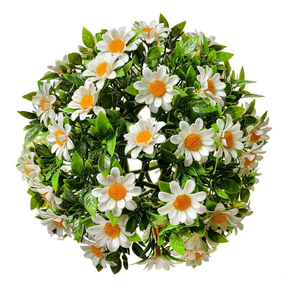 Boxwood ball Ø 17 cm White Green Plastic by Clayre & Eef.