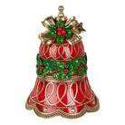 Christmas Decoration Image Bell Ø 32x41 cm Red Plastic by Clayre & Eef.
