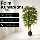 Artificial plant Raphis Palm Green by Mica Decorations