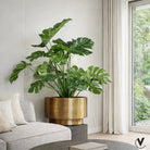 Plantenpot - Uyuni aged brass by Vase The World