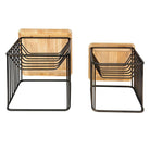 Beistelltisch (Set aus 2) 53x53x44 / 42x42x38 cm von Clayre & Eef.