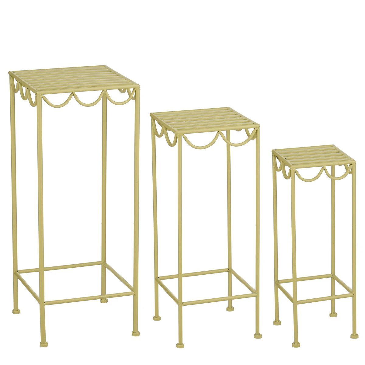 Plant stand outside Rosalie Light green by Mica Decorations