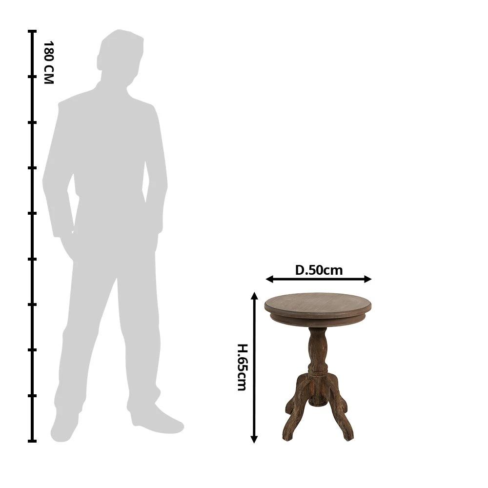 Side table Ø 50x65 cm by Clayre & Eef.