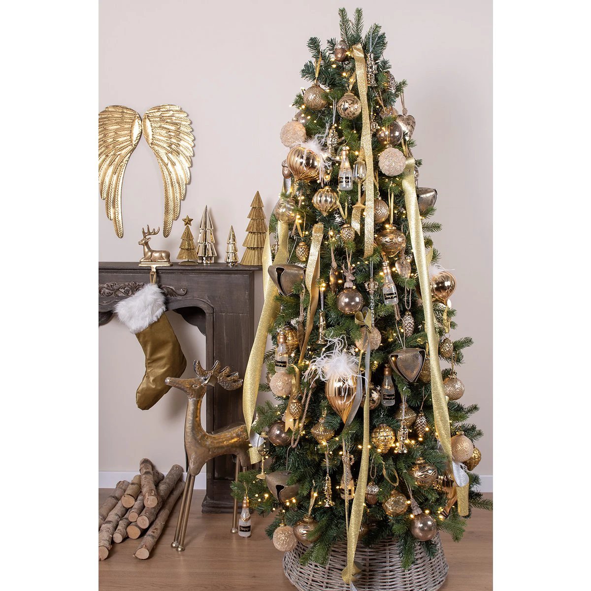 Dekoration Weihnachtsbaum Ø 8x20 cm von Clayre & Eef.