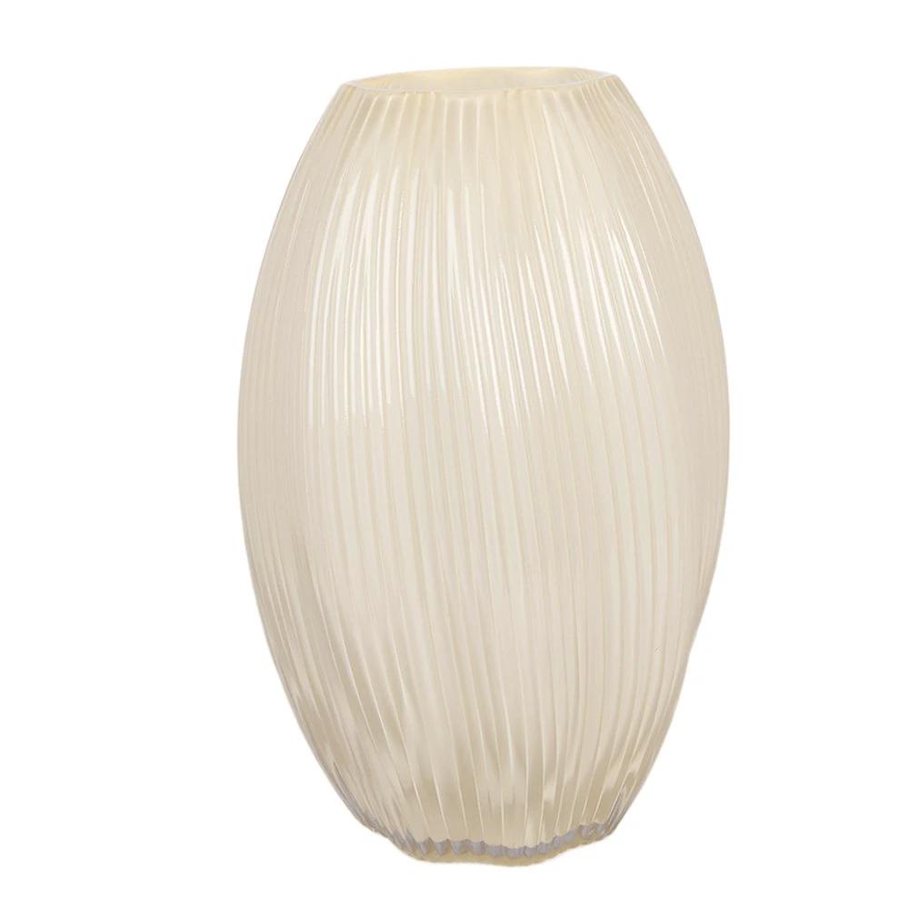 Vase Ø 17x27 cm aus gelbem Glas von Clayre & Eef.