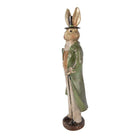 Dekorationsstatue Hase 17x12x48 cm goldfarbenes Kunststoff von Clayre & Eef.