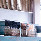 Storage Basket | Decorative Basket KAPAUKU made from Banana Fibre & Seagrass (2 sizes) by Soeji