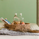 Decorative Tray MATAHARI made of Water Hyacinth (3 sizes) by Soeji