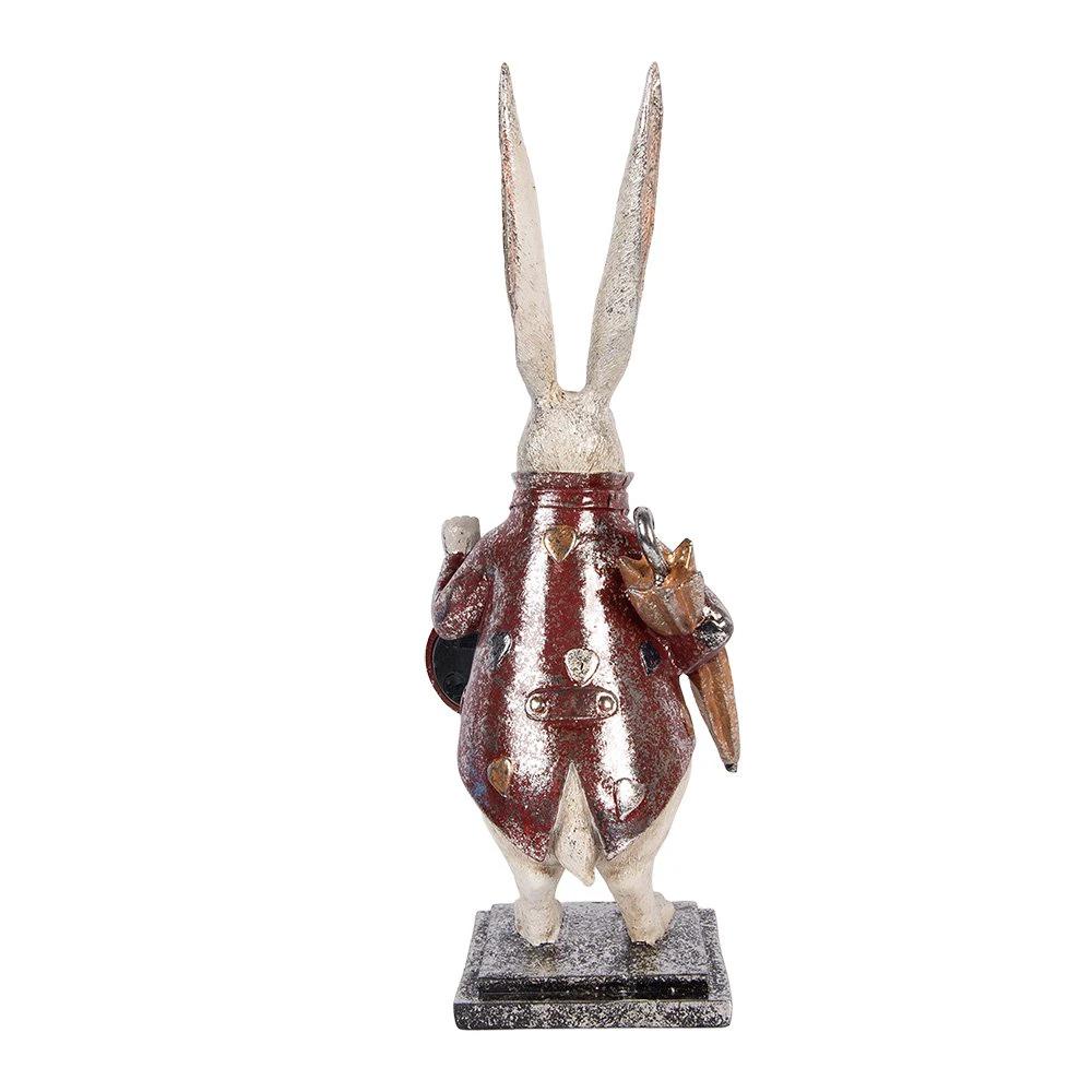 Decoration Statue Rabbit 15x12x38 cm Beige Plastic by Clayre & Eef.