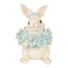 Decoration Statue Rabbit 9x10x13 cm White Plastic by Clayre & Eef.